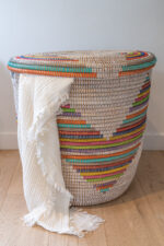 Large XL storage basket with colored pattern - Image 6