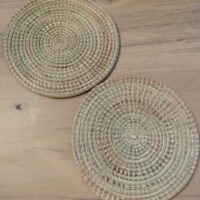 Handwoven placemat light brown