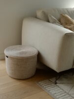 Medium storage basket in white - Image 2