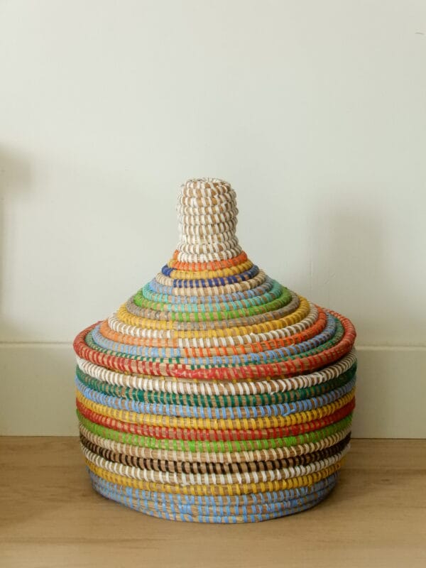 Small tajine basket with a very beautiful color pattern - Image 3