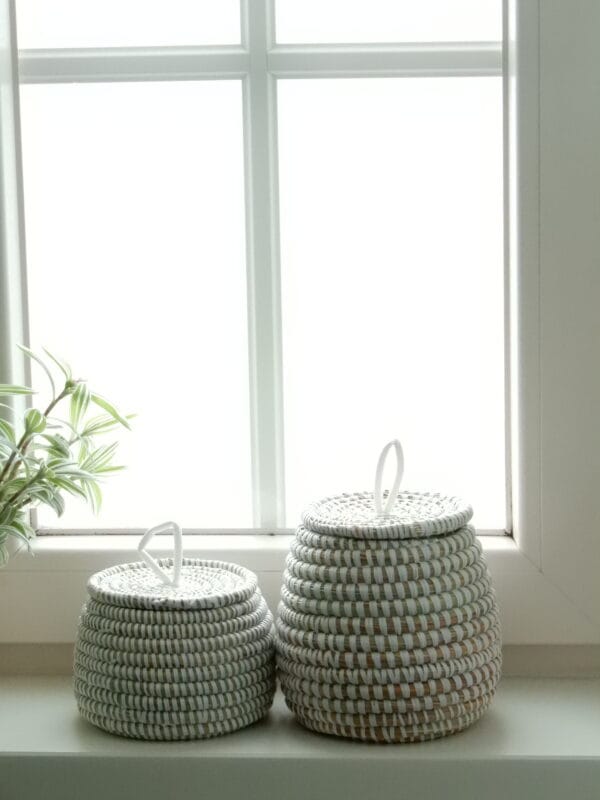 White basket set - Image 2
