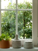 White basket set