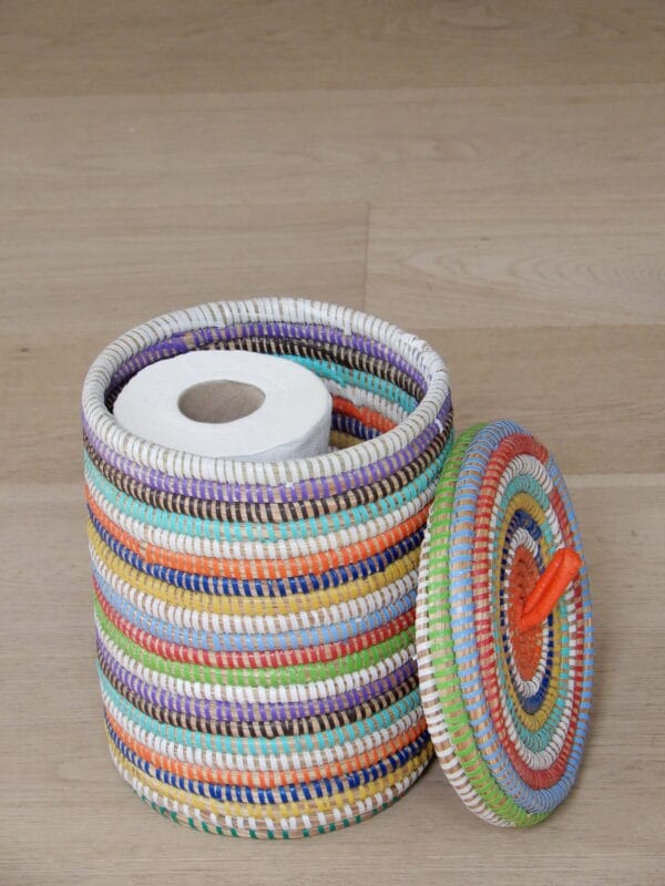 Tall colorful basket - Image 3