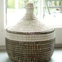 Tajine basket in earthy tones