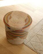 Large XL storage basket with colored pattern - Image 3