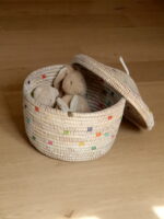 Medium storage basket with beautiful color shades