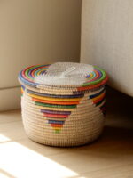 Medium storage basket with beautiful color shades