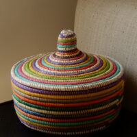 Tajine basket with a beautiful color pattern
