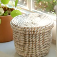 Small white basket