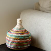 Tajine basket with beautiful color pattern