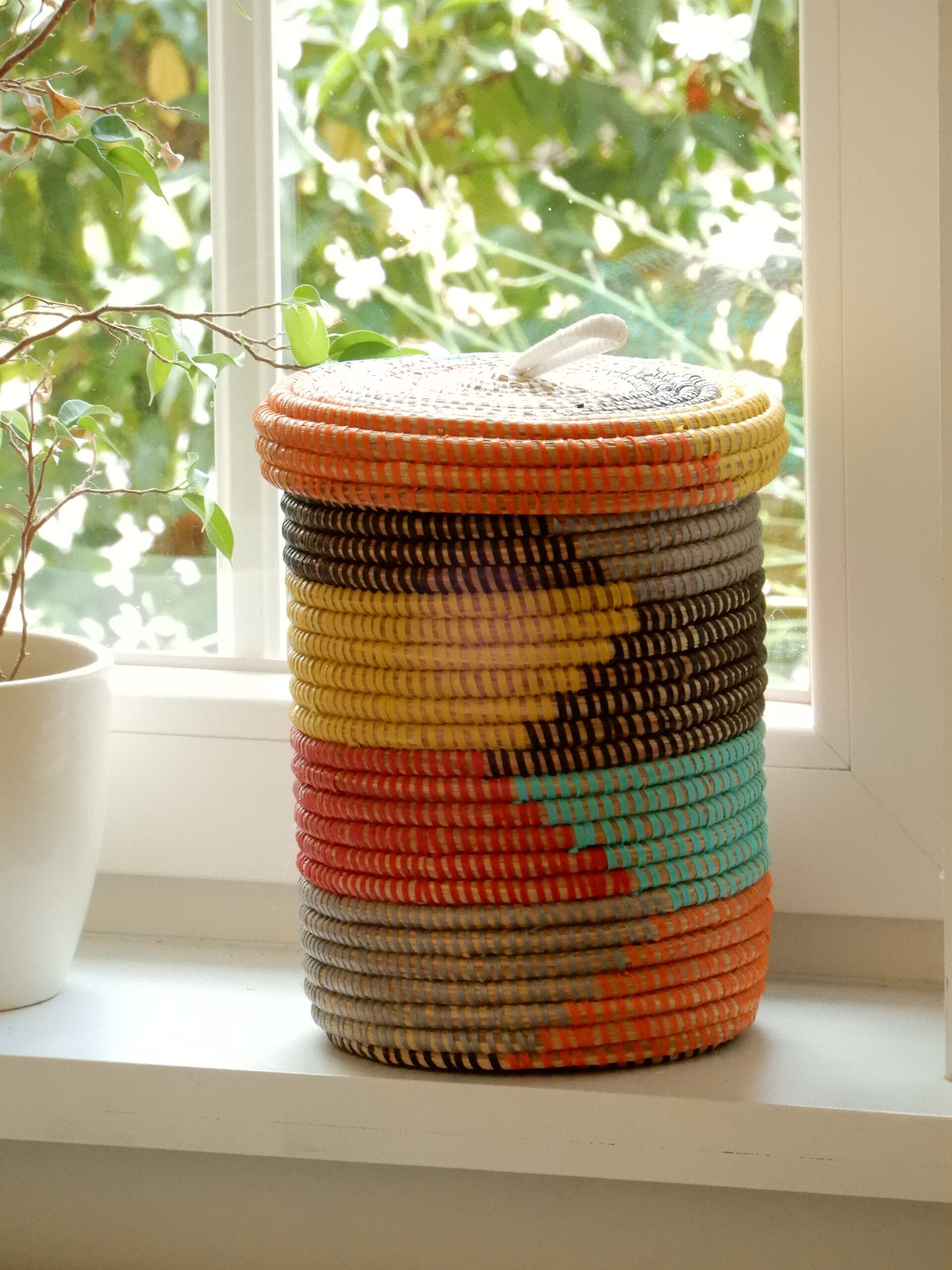 3_45_1 Oblong colored basket - Image 1