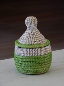 Tajinemandje met groen-wit patroon - Afbeelding 2