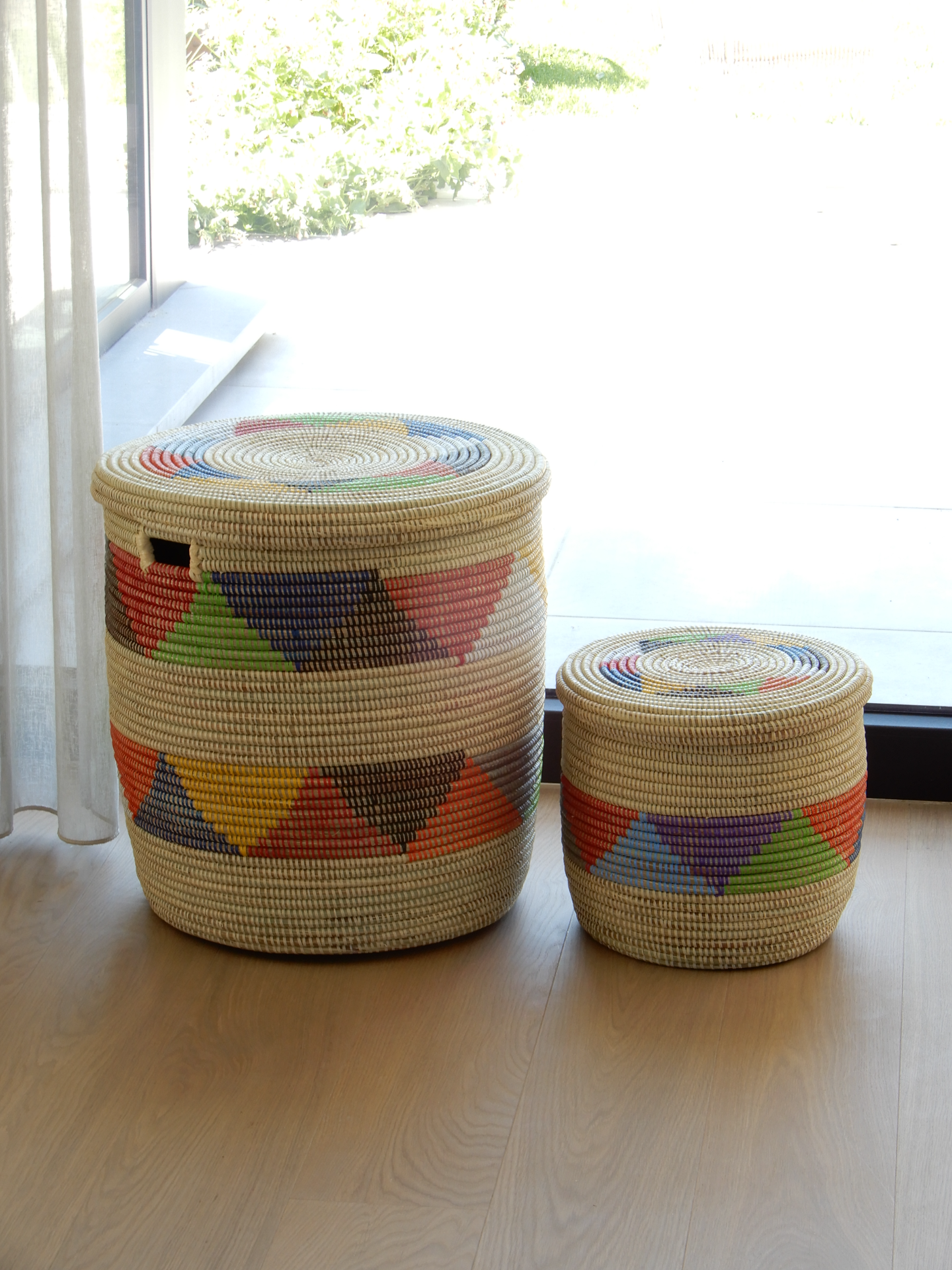 Large mandenset met mooi patroon