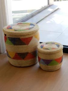 Large mandenset met mooi patroon - Afbeelding 2