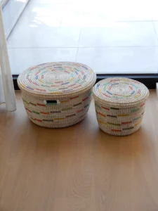 Large mandenset met spiraalpatroon - Afbeelding 2
