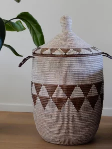 Grote tajine mand in aardse tinten - Afbeelding 2